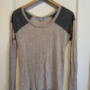 Daydreamer Black and Tan Long Sleeve Top Women’s Medium